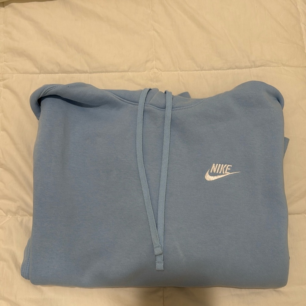 Baby blue Nike Mens Hoodie